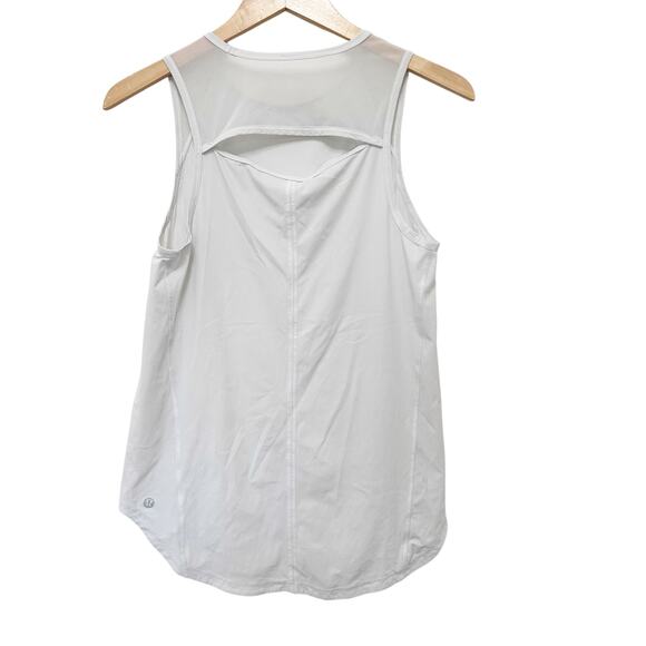 Lululemon White Tank Top Sz S - Picture 3 of 3